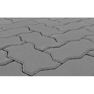 Тротуарная плитка Волна BRAER серый 60мм