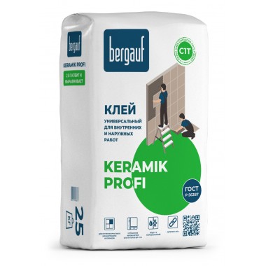 купить Клей плиточный Bergauf KERAMIK PROFI универсальный 25кг БРАК в Саранске