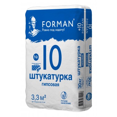 купить Штукатурка гипсовая Forman 10 ручного нанесения (30кг) в Саранске