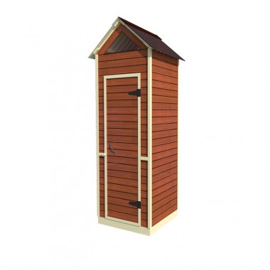 купить Туалет садовый двускатная крыша с узором "УДачный" в Саранске