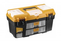 Ящик для инструментов УРАН 21 с двумя консолями и коробками 275*530*290мм (М 2927)
