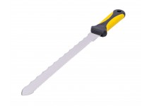 Нож для резки теплоизоляции 240*27мм нерж.сталь, прорез.ручка, 2-х строннее лезвие