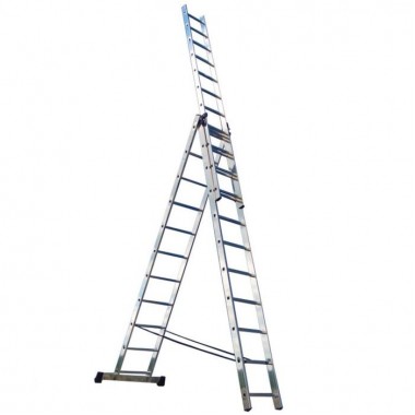 купить Лестница трехсекционная универсальная алюминиевая Remocolor 14-ступеней (63-3-014) в Саранске
