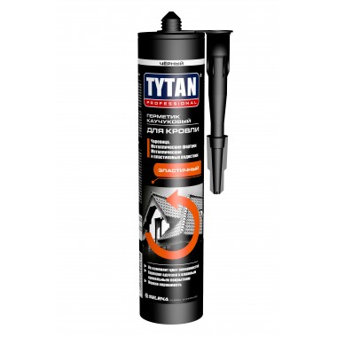 Герметик для кровли каучуковый TYTAN черный 310мл