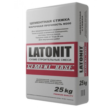 купить Цементная стяжка LATONIT CEMENT BASE ТРИ-С 25кг в Саранске